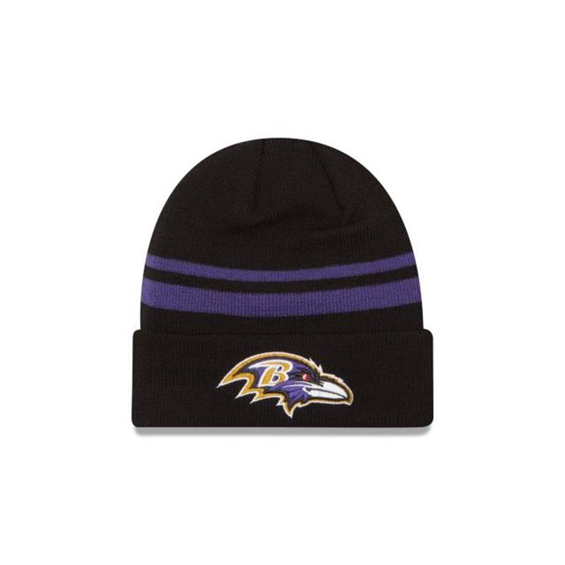 NFL Baltimore Ravens Cuff Knit (PSZ1824) - Black New Era Beanies